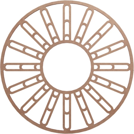Ekena Millwork Hale Wood Fretwork Pierced Ceiling Medallion, Wood (Paint Grade), 18"OD x 6 1/2"ID x 3/8"T CMWP18X18X0375HHMF